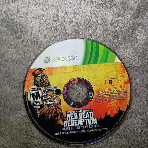 Red Dead Redemption Game Of The Year Edition Complete Xbox 360 Goty Cib No Map - Picture 12 of 16